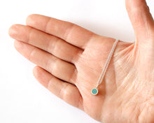 Load image into Gallery viewer, Turquoise Resin Silver Necklace