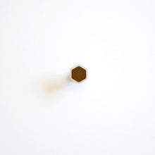 Load image into Gallery viewer, Silver & Resin Hexagon Pin Brooch