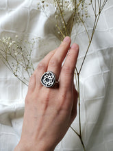 Load image into Gallery viewer, Silver & Brass Lotus Flower Ring