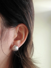Load image into Gallery viewer, Sterling Silver Seashell Stud Earrings