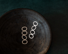 Load image into Gallery viewer, Textured Sterling Silver Hoop Stud Earrings