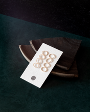 Load image into Gallery viewer, Textured Sterling Silver Hoop Stud Earrings