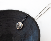 Load image into Gallery viewer, Silver Botanical Necklace with Freshwater Pearl