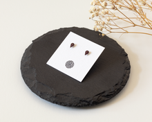Load image into Gallery viewer, Teardrop Stainless Steel & Resin Stud Earrings