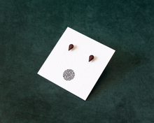 Load image into Gallery viewer, Teardrop Stainless Steel & Resin Stud Earrings
