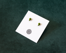 Load image into Gallery viewer, Teardrop Stainless Steel & Resin Stud Earrings