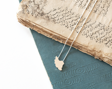 Load image into Gallery viewer, Sterling Silver Iran Map Necklace