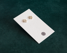 Load image into Gallery viewer, Silver Snowflake Stud Earrings