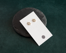 Load image into Gallery viewer, Silver Snowflake Stud Earrings