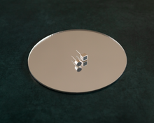 Load image into Gallery viewer, Asymmetrical Resin & Silver Stud Earrings