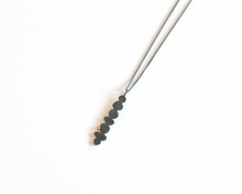 Load image into Gallery viewer, Rustic Modern Oxidized Silver Necklace
