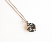 Load image into Gallery viewer, Oxidized Silver Pomegranate Necklace