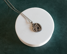 Load image into Gallery viewer, Oxidized Silver Pomegranate Necklace