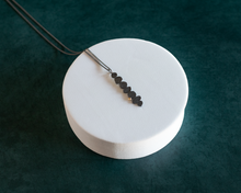 Load image into Gallery viewer, Rustic Modern Oxidized Silver Necklace