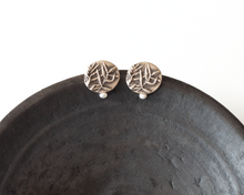 Load image into Gallery viewer, Sterling Silver Botanical Stud Earrings