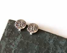 Load image into Gallery viewer, Sterling Silver Botanical Stud Earrings