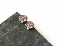 Load image into Gallery viewer, Sterling Silver Botanical Stud Earrings