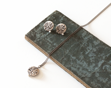 Load image into Gallery viewer, Sterling Silver Botanical Stud Earrings