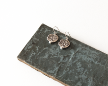 Load image into Gallery viewer, Sterling Silver Botanical Pearl Earrings