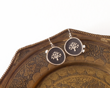 Load image into Gallery viewer, Silver Tree of Life Earrings with Pearls