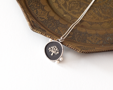 Load image into Gallery viewer, Silver Tree of Life Necklace with Pearls