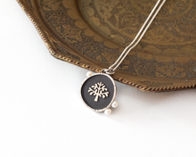 Load image into Gallery viewer, Silver Tree of Life Necklace with Pearls