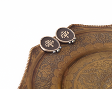 Load image into Gallery viewer, Tree of Life Earrings with Dark Pearls