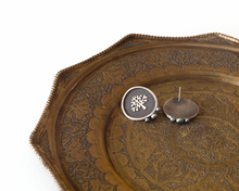 Load image into Gallery viewer, Tree of Life Earrings with Dark Pearls