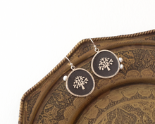 Load image into Gallery viewer, Silver Tree of Life Earrings with Pearls