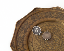 Load image into Gallery viewer, Tree of Life Earrings with Dark Pearls
