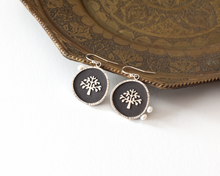 Load image into Gallery viewer, Silver Tree of Life Earrings with Pearls