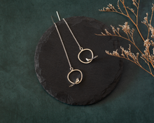 Load image into Gallery viewer, Sterling Silver Bird Threader Earrings