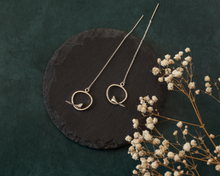 Load image into Gallery viewer, Sterling Silver Bird Threader Earrings