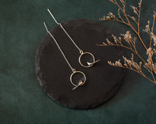 Load image into Gallery viewer, Sterling Silver Bird Threader Earrings