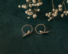 Load image into Gallery viewer, Silver Bird Stud Earrings