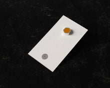 Load image into Gallery viewer, Silver & Resin Hexagon Pin Brooch