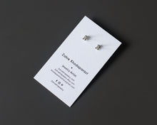 Load image into Gallery viewer, Sterling Silver Hexagon Stud Earrings