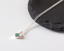 Load image into Gallery viewer, Turquoise Resin Sterling Silver Necklace