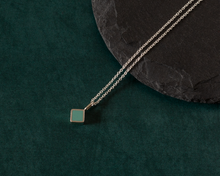 Load image into Gallery viewer, Turquoise Resin Sterling Silver Necklace