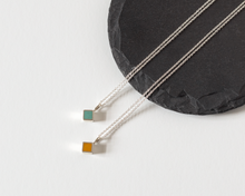 Load image into Gallery viewer, Turquoise Resin Sterling Silver Necklace