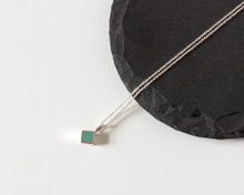 Load image into Gallery viewer, Turquoise Resin Sterling Silver Necklace