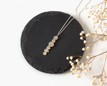 Load image into Gallery viewer, Multi-Drop Textured Silver Pendant