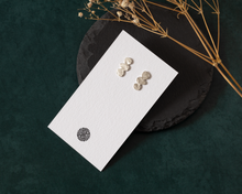Load image into Gallery viewer, Textured Silver Stud Earrings