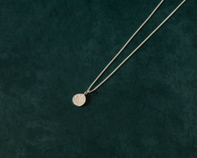 Load image into Gallery viewer, Rustic Textured Silver Pendant Necklace