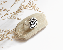 Load image into Gallery viewer, Silver & Brass Lotus Flower Ring