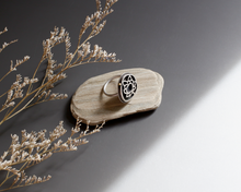 Load image into Gallery viewer, Silver & Brass Lotus Flower Ring