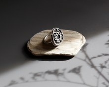 Load image into Gallery viewer, Silver & Brass Lotus Flower Ring
