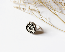 Load image into Gallery viewer, Silver & Brass Lotus Flower Ring