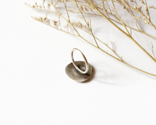 Load image into Gallery viewer, Silver & Brass Lotus Flower Ring