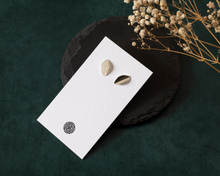 Load image into Gallery viewer, Sterling Silver Leaf Stud Earrings